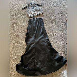 Two piece prom dress. Worn once.